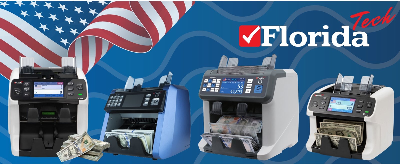 Florida Tech All Models Cash Counting Machines in Dubai ,, Whole sale dealer by Florida tech