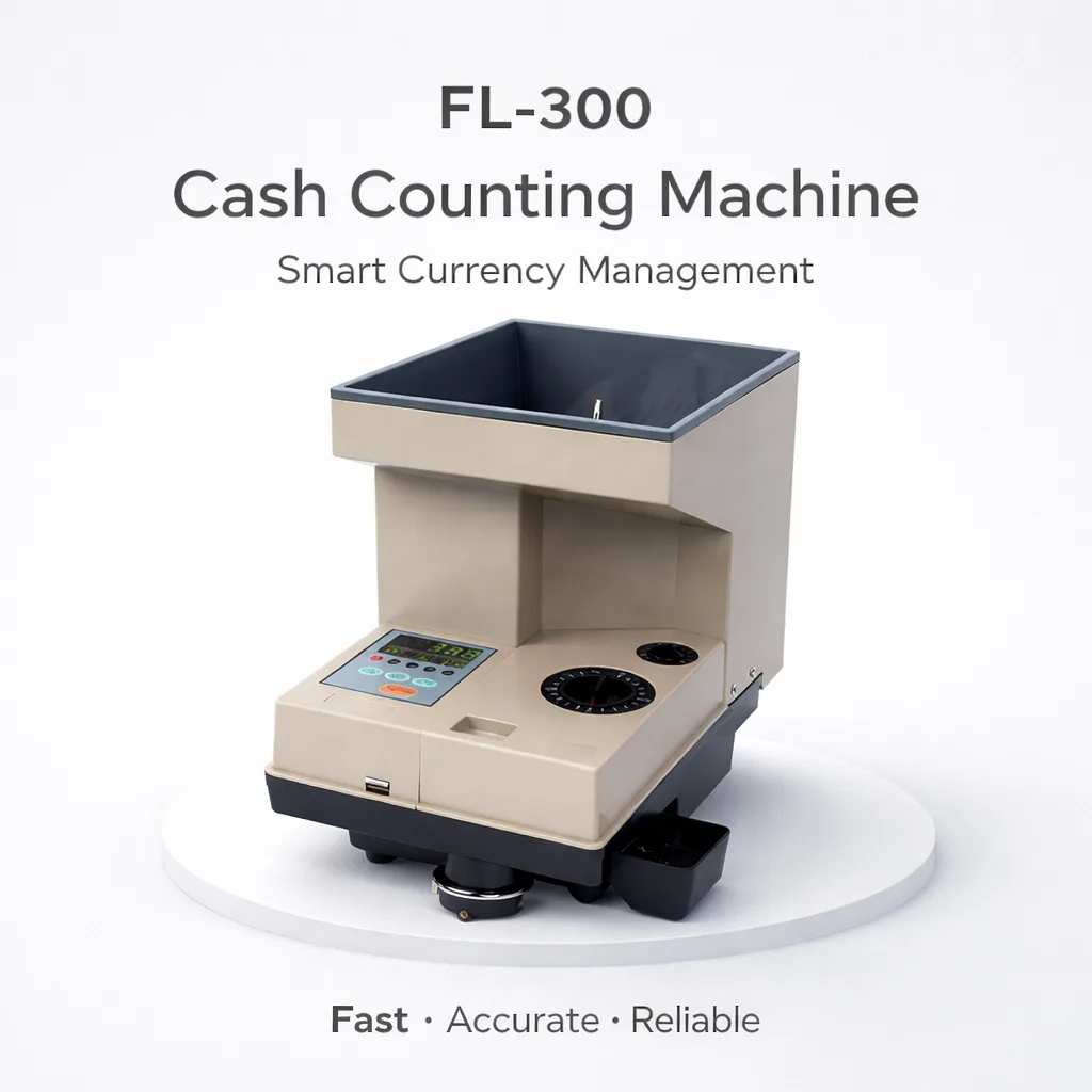 FL-300 Coin Counting Machine FL-300 coin counting machine with multi-currency support and accurate sorting system