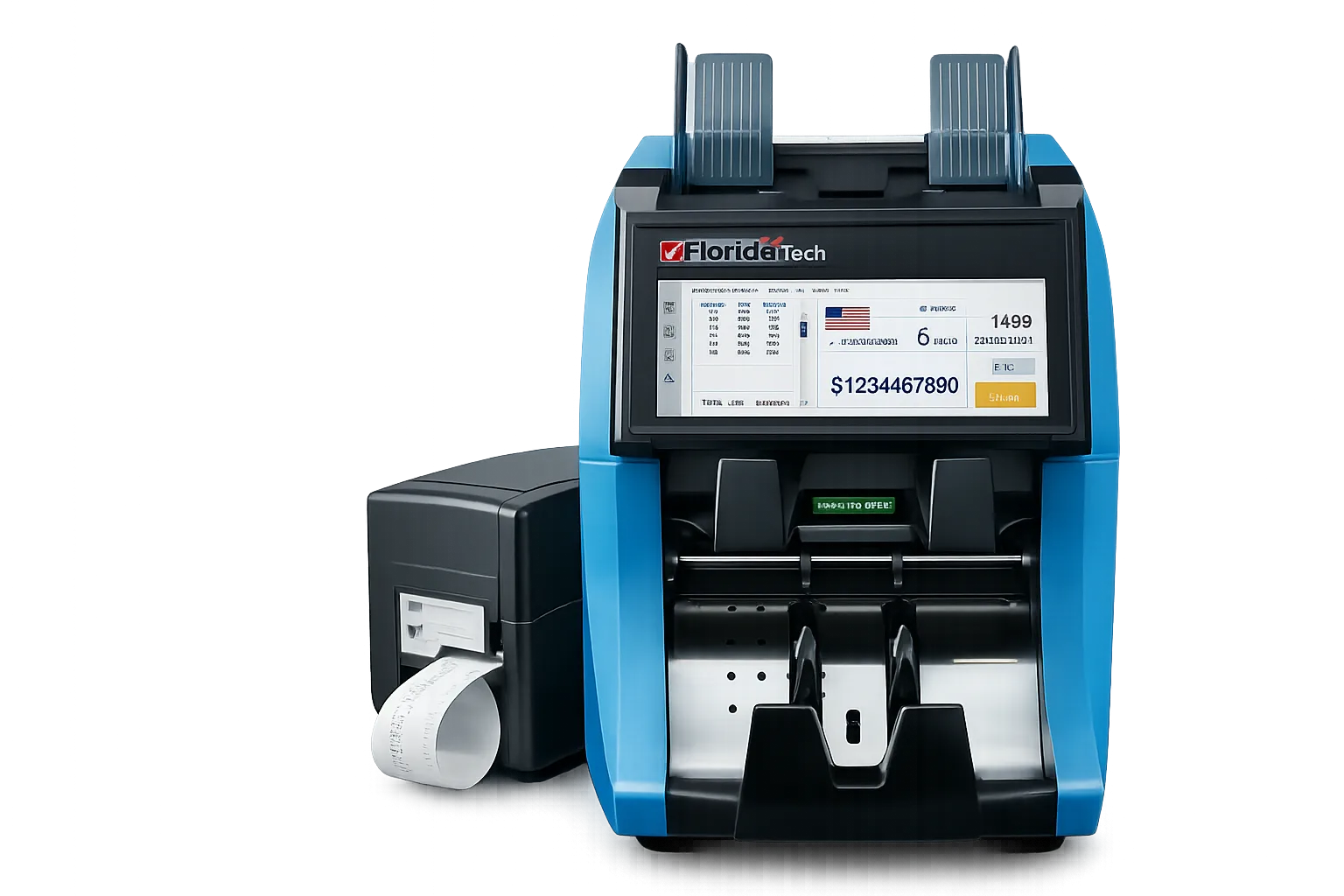 Florida Tech FL-101 touch screen banknote counting and sorting machine