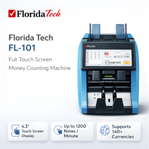 Florida Tech FL-101 touch screen banknote counting and sorting machine