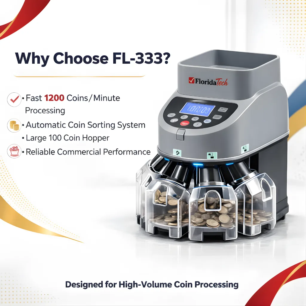 Florida Tech FL-333 Professional Coin Counter Machine